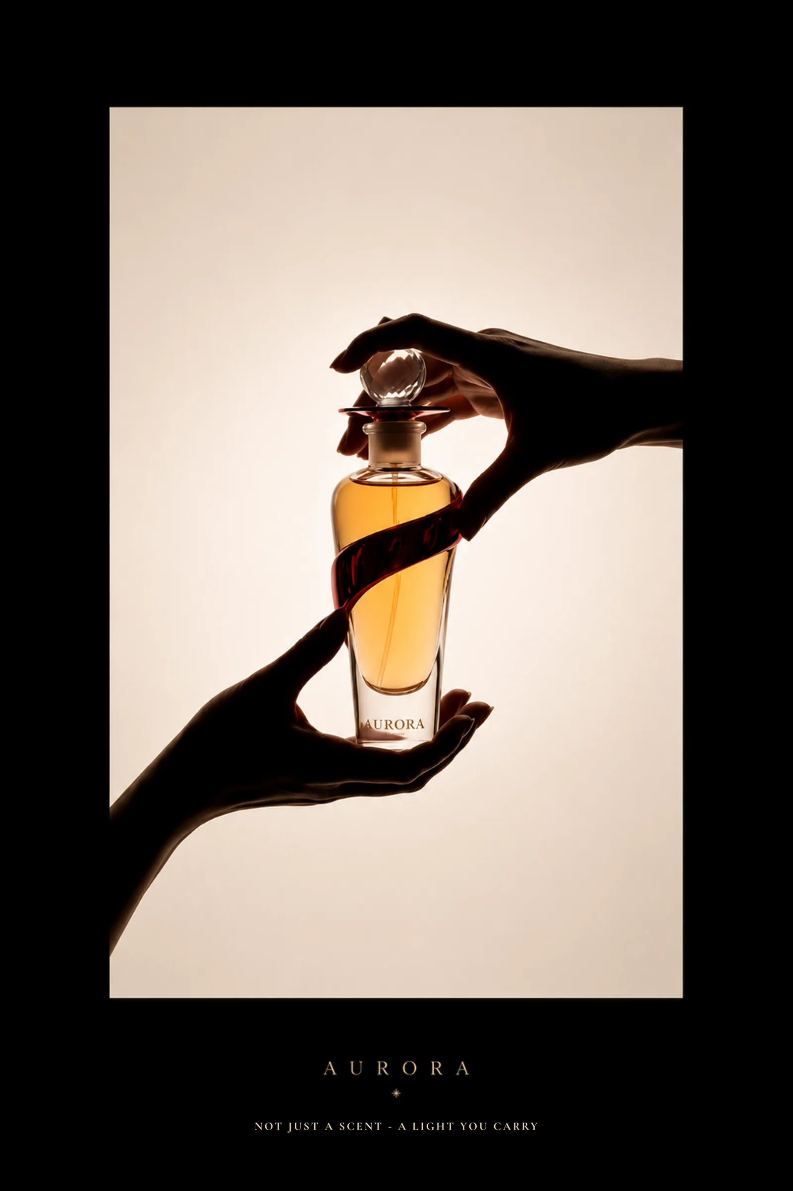 AURORA poster, not just a scent, a light you carry