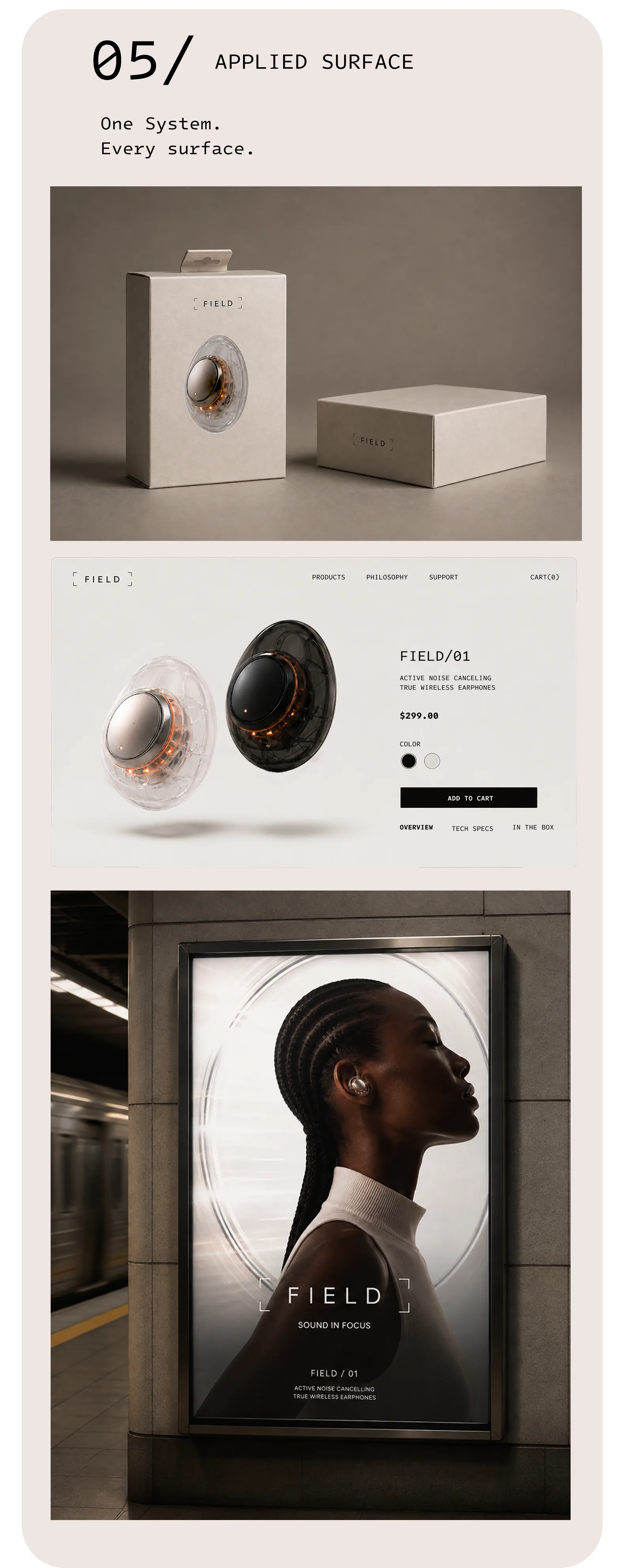 Applied surface, packaging, commerce, out of home